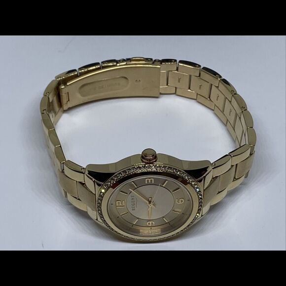 Regent 30084593 Women's Gold Stainless Steel Analog Dial Quartz Wrist Watch EW10 - Picture 6 of 10